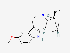 Ibogaine 2D molecular structure