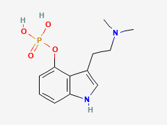 Psilocybin 2D molecular structure